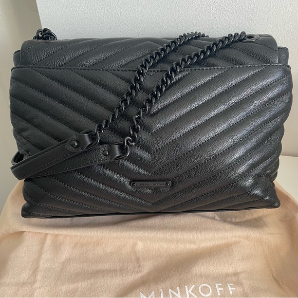 Rebecca Minkoff Edie Shoulder Bag, Black - Picture 13 of 16